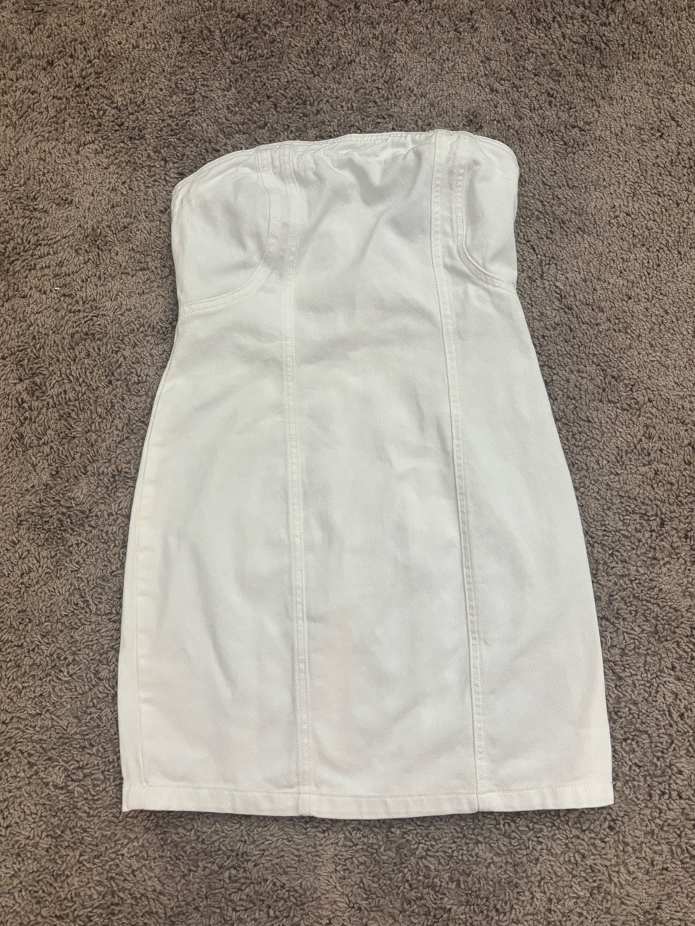 Sincerly Jules White Strapless Tube Mini Dress